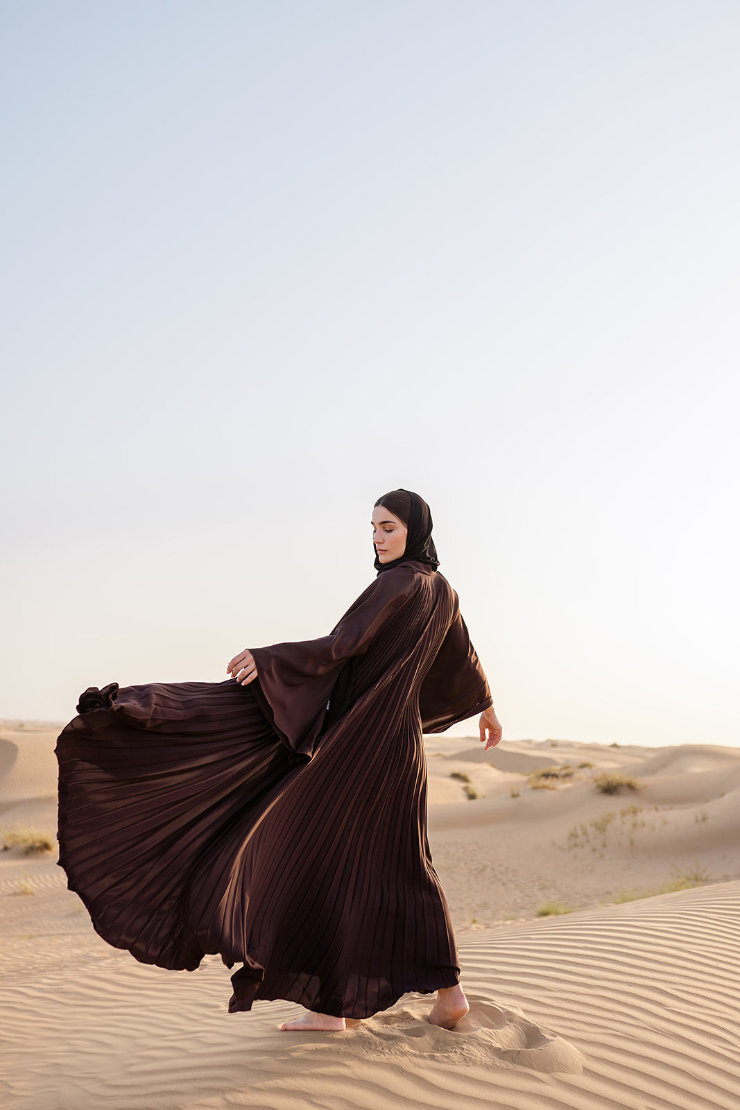 Chocolate Layered Abaya