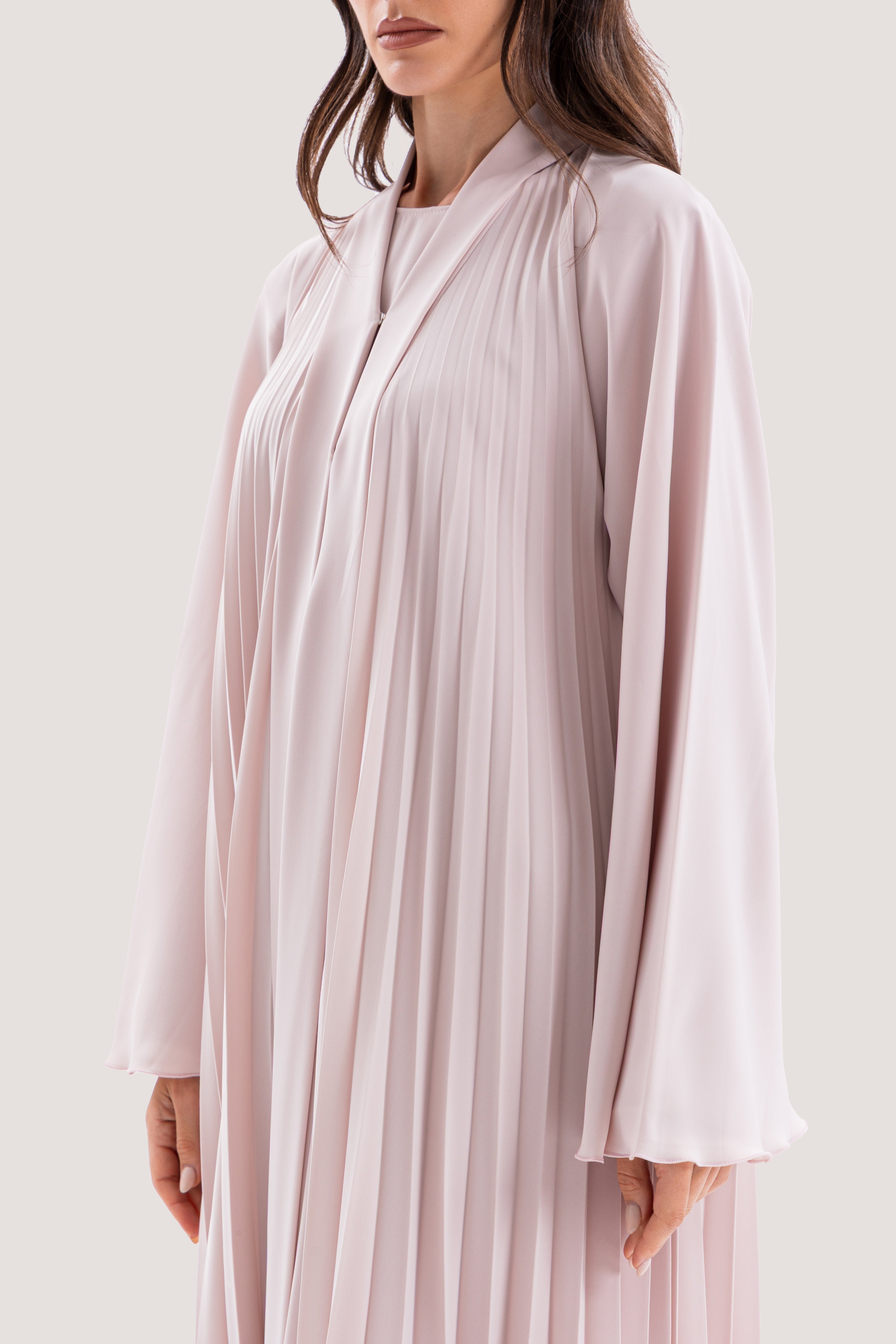 Beige Layered Abaya